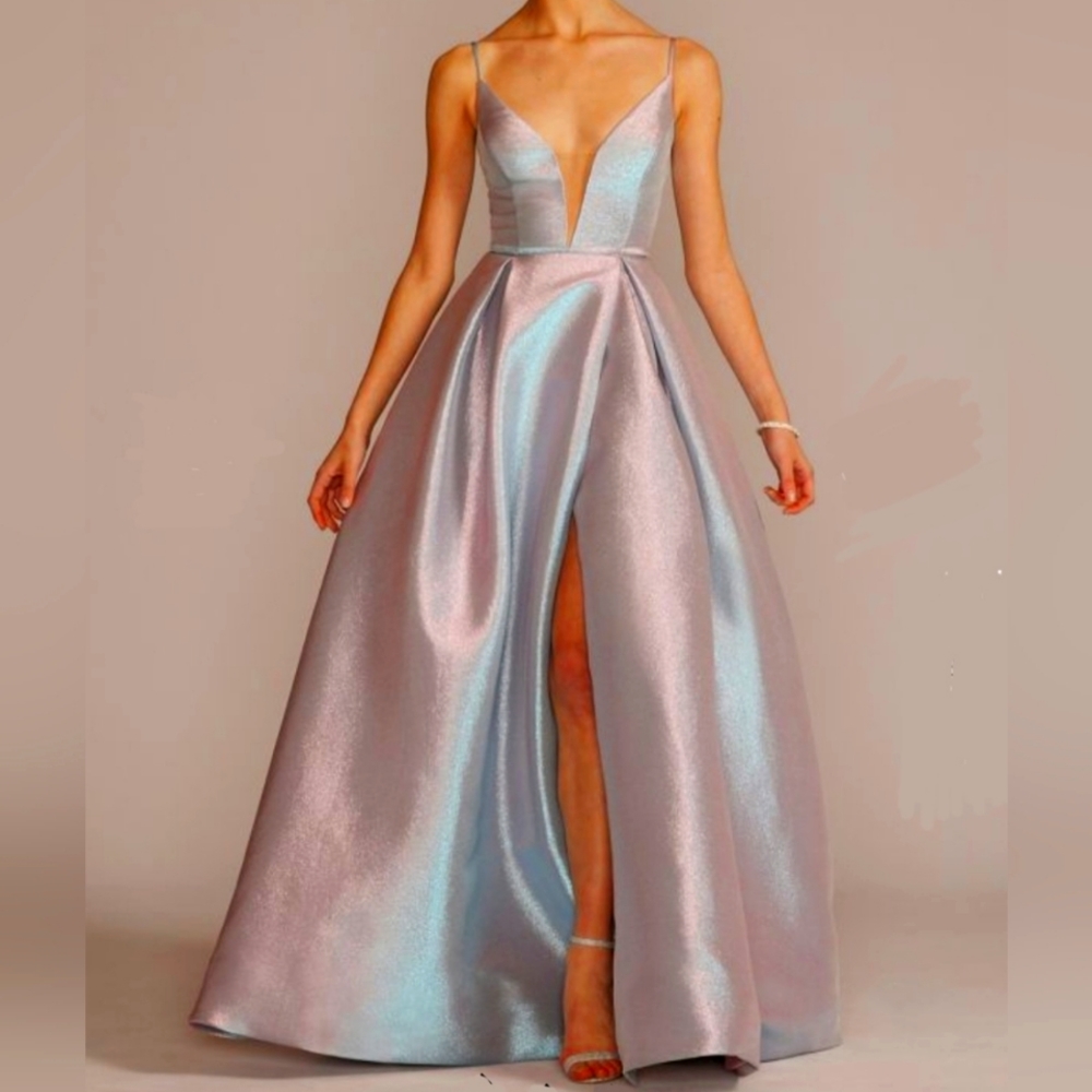 Iridescent formal prom dress